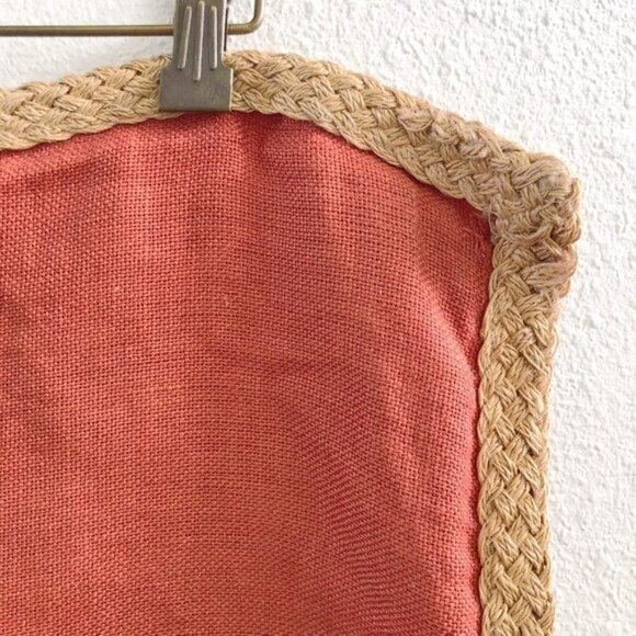 POTTERY BARN Natural Fiber Trim Indoor/Outdoor Pillow - Picture 7 of 9